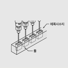 수지재료의 주입